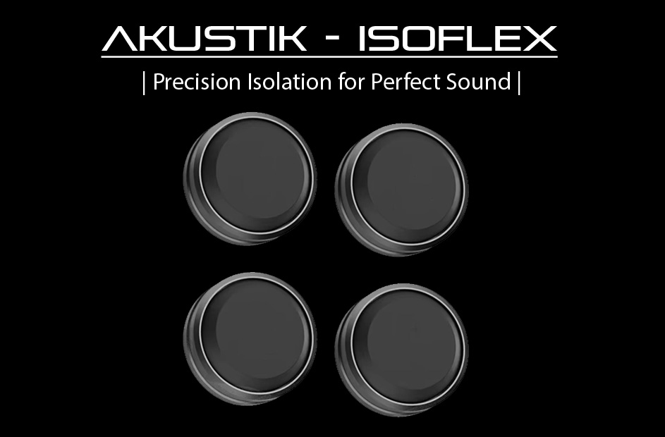 Akustik IsoFlex - Isolation Suspension Feet For Improved Sound