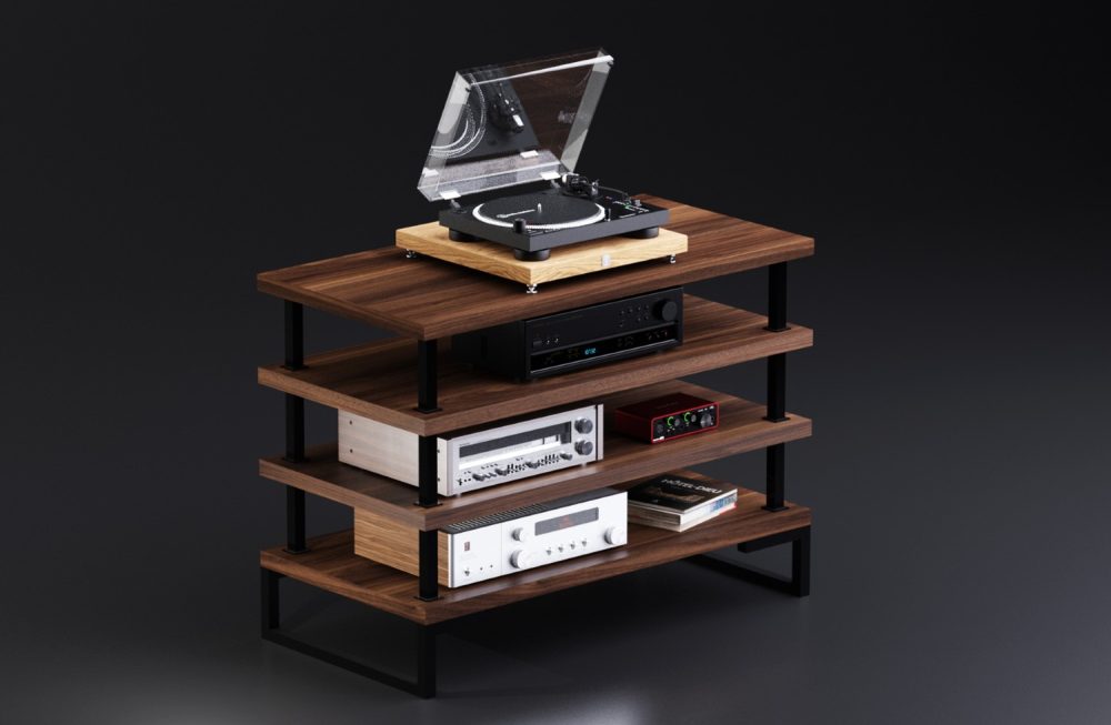 Solid Walnut Kolstad HiFi Rack - Amp Rack